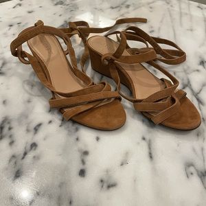 Suede J Crew Wedge Sandal